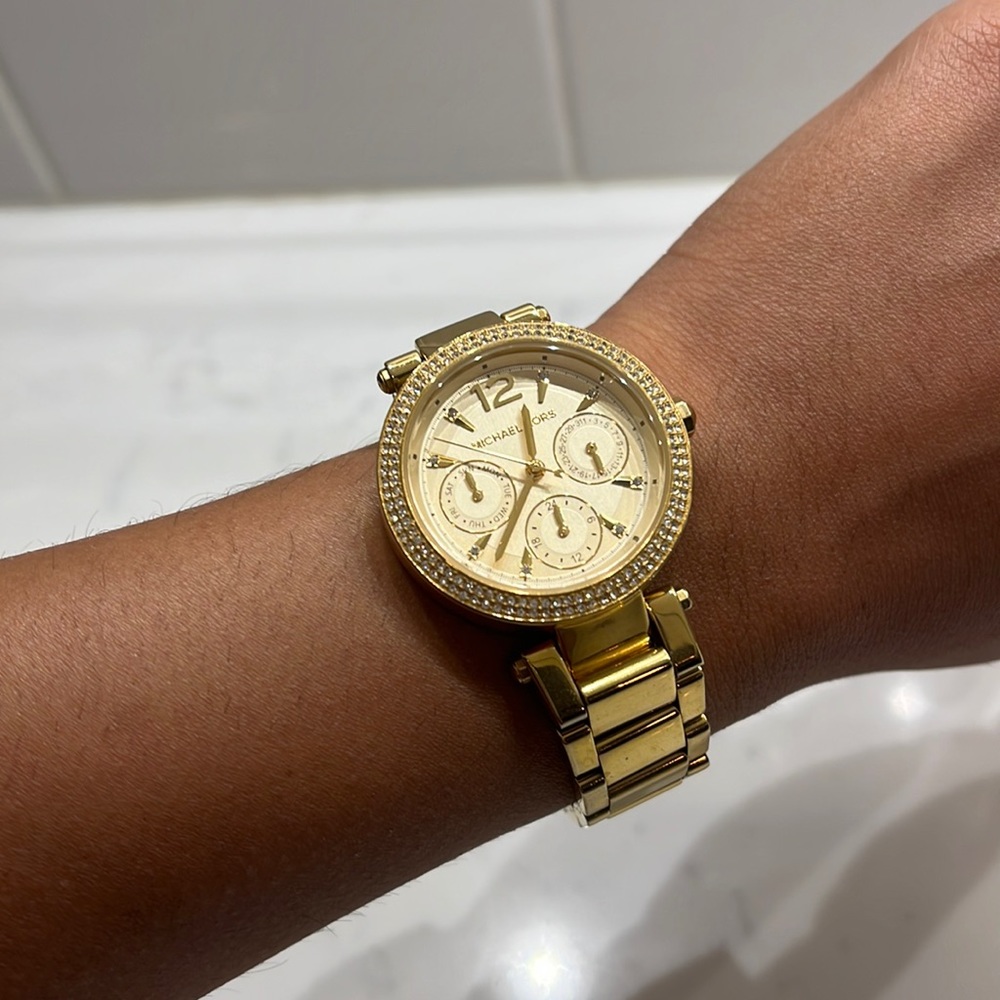 Gold Michael Kors watch